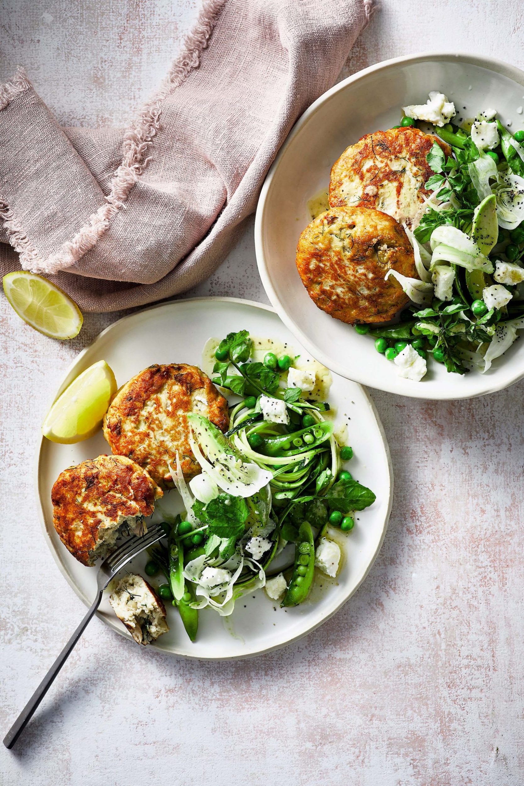 Fish Cakes With Cauliflower And Watercress Salad - WOMAN